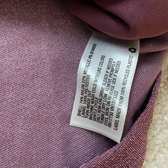 Women's Long Sleeve Cut Out Lurex Bodycon Dress Wild Fable™ Purple Size XXL - Picture 10 of 14